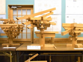過去の卒業研究(寺社組物模型)