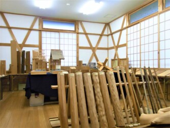 ［木材展示室］数寄屋建築等で使用される木材